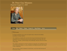 Tablet Screenshot of drpeterguymanners.com